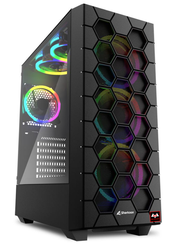 Pcman Game PC Hex - Ryzen 5 5500 - RTX 3060 - 16 GB geheugen - 480 GB SSD - Windows 11 Pro