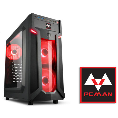 Pcman Game PC Helios - AMD Ryzen 5 4600G - 8 GB geheugen - 480 GB SSD - Windows 11 Pro