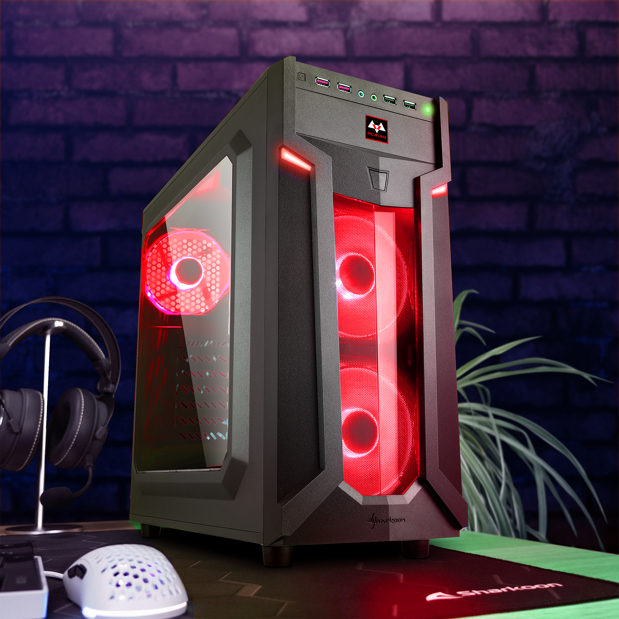 Pcman Game PC Helios - AMD Ryzen 5 4600G - 8 GB geheugen - 480 GB SSD - Windows 11 Pro - Afbeelding 2