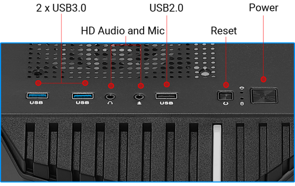 Pcman Game PC Shadow i7 - 11700F - RTX 3060 - 16GB geheugen - 480GB SSD - Windows 11 Pro - Afbeelding 4