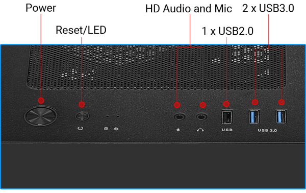 Pcman Game PC Cypher i5 - 10400F - RTX 3060 - 16 GB geheugen - 480GB SSD - Windows 11 Pro - Afbeelding 4