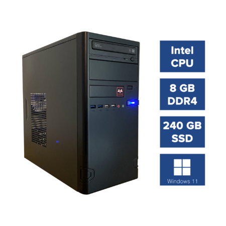 Pcman Desktop Pc Solid i5 - 10400f - 8 GB geheugen - 240 GB SSD - Windows 11 Pro